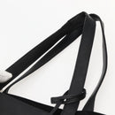 SAINT LAURENT Camouflage Tote Bag Leather Black Gray Auth bs29497-14