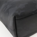 SAINT LAURENT Camouflage Tote Bag Leather Black Gray Auth bs29497-16