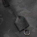 SAINT LAURENT Camouflage Tote Bag Leather Black Gray Auth bs29497-18