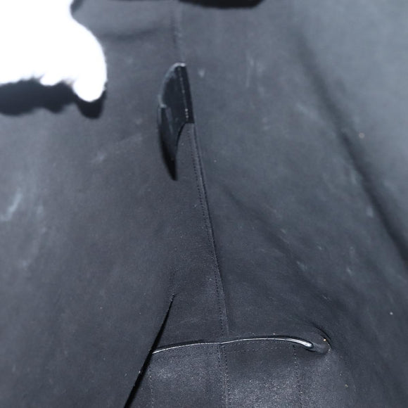 SAINT LAURENT Camouflage Tote Bag Leather Black Gray Auth bs29497