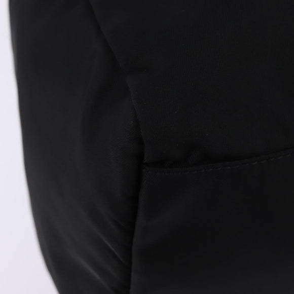 PRADA Boston Bag Nylon Black Silver Auth bs29500