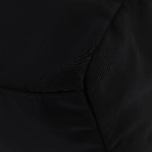 PRADA Boston Bag Nylon Black Silver Auth bs29500