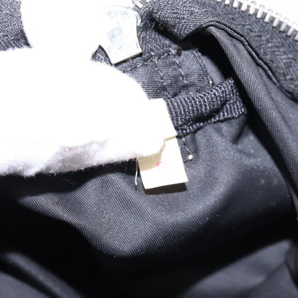 PRADA Boston Bag Nylon Black Silver Auth bs29500