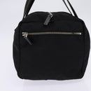 PRADA Boston Bag Nylon Black Silver Auth bs29500-3