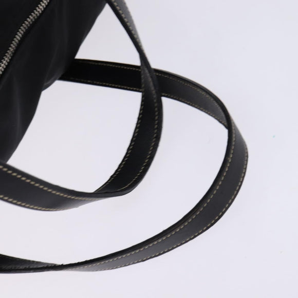 PRADA Boston Bag Nylon Black Silver Auth bs29500