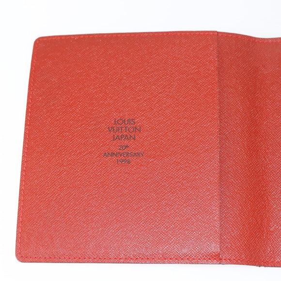 LOUIS VUITTON Damier Ebene CD Holder Pouch N62935 LV Auth bs29503