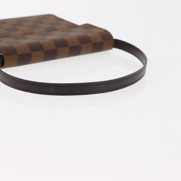 LOUIS VUITTON Damier Ebene CD Holder Pouch N62935 LV Auth bs29503