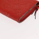 LOUIS VUITTON Monogram Empreinte Portefeuille Curieuse Red M60300 Auth bs29504-16