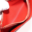 LOUIS VUITTON Monogram Empreinte Portefeuille Curieuse Red M60300 Auth bs29504-10