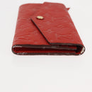 LOUIS VUITTON Monogram Empreinte Portefeuille Curieuse Red M60300 Auth bs29504-3