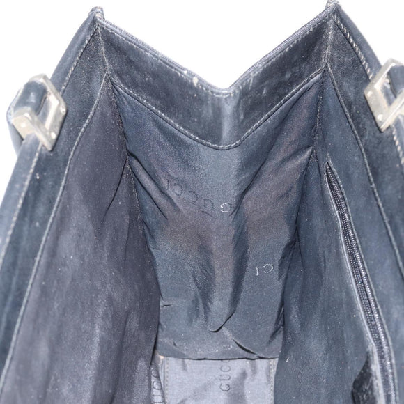 GUCCI Jackie Shoulder Bag Nylon Black Silver 002 1073 3444 Auth bs29509