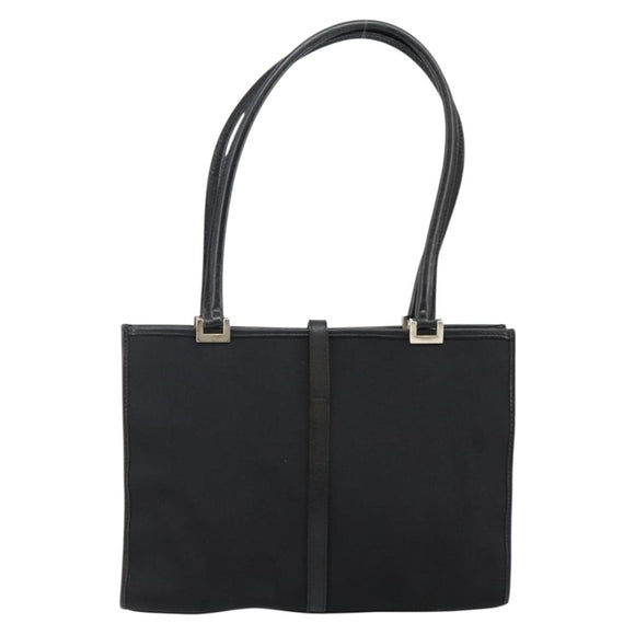 GUCCI Jackie Shoulder Bag Nylon Black Silver 002 1073 3444 Auth bs29509