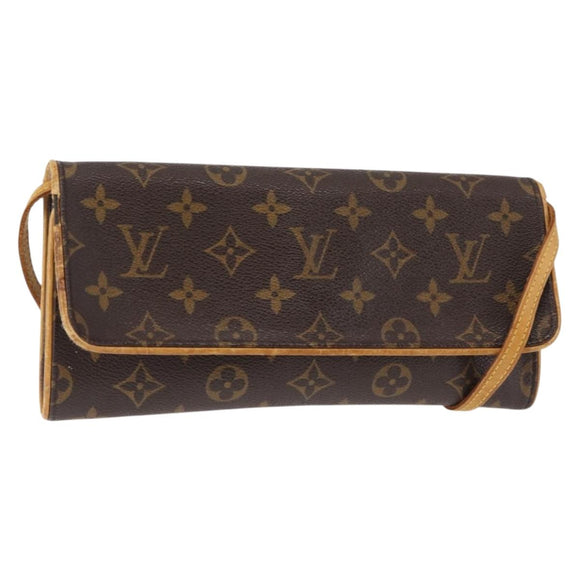 LOUIS VUITTON Monogram Pochette Twin GM Shoulder Bag M51852 LV Auth bs29514
