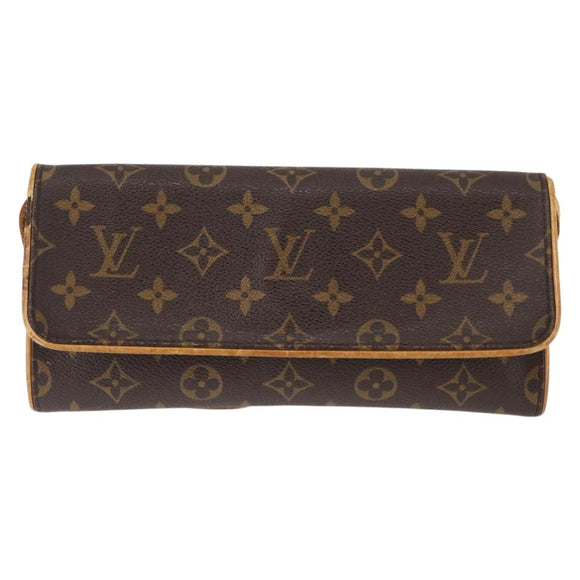 LOUIS VUITTON Monogram Pochette Twin GM Shoulder Bag M51852 LV Auth bs29514