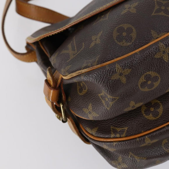 LOUIS VUITTON Monogram Saumur 30 Shoulder Bag M42256 LV Auth bs29516