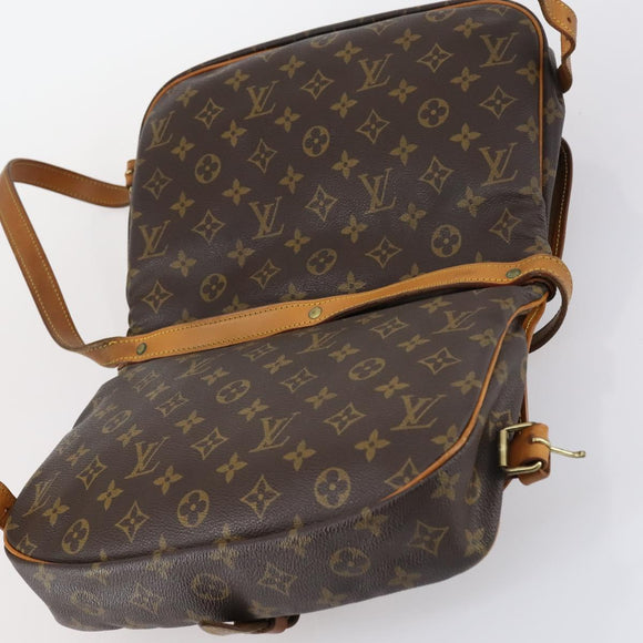 LOUIS VUITTON Monogram Saumur 30 Shoulder Bag M42256 LV Auth bs29516