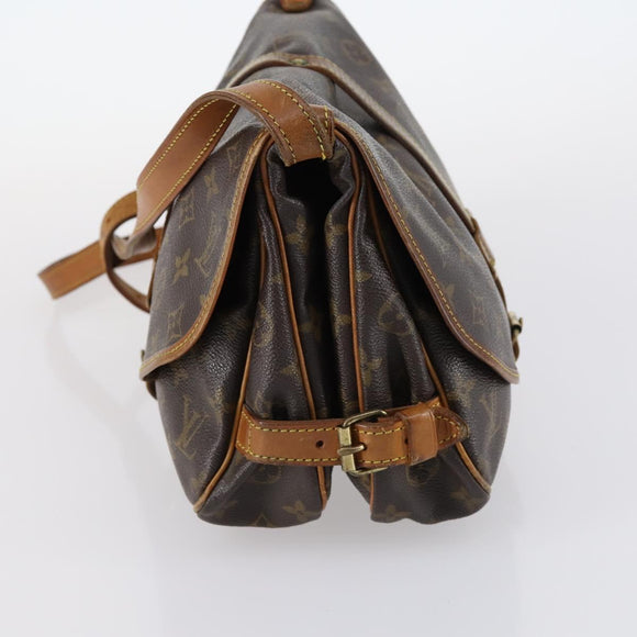 LOUIS VUITTON Monogram Saumur 30 Shoulder Bag M42256 LV Auth bs29516