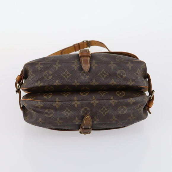 LOUIS VUITTON Monogram Saumur 30 Shoulder Bag M42256 LV Auth bs29516