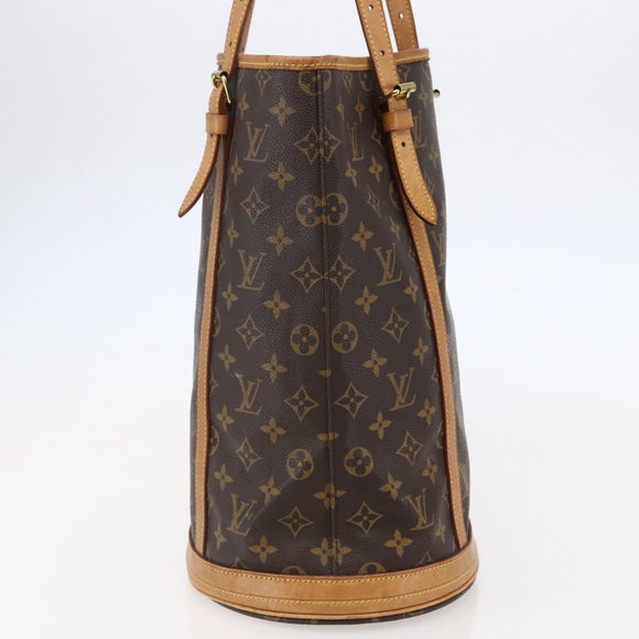 LOUIS VUITTON Monogram Bucket GM Shoulder Bag M42236 LV Auth bs29520