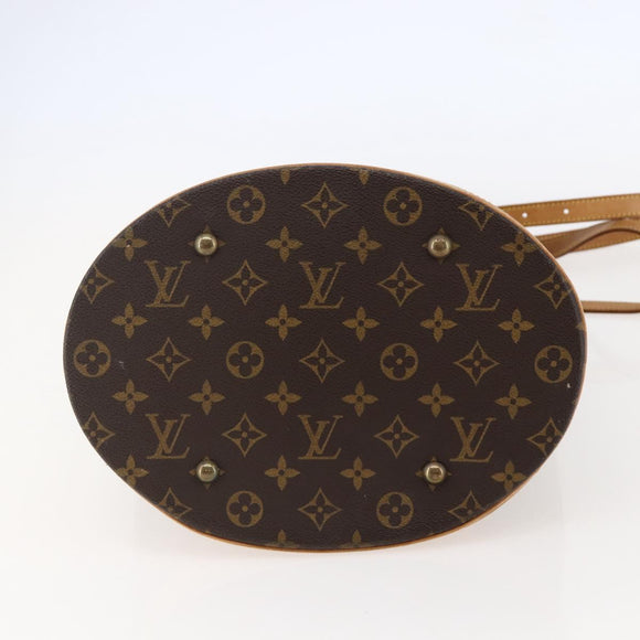 LOUIS VUITTON Monogram Bucket GM Shoulder Bag M42236 LV Auth bs29520