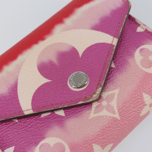 LOUIS VUITTON Escal Portefeuille Victorine Wallet Red M68842 LV Auth bs29522