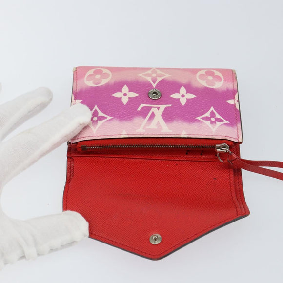 LOUIS VUITTON Escal Portefeuille Victorine Wallet Red M68842 LV Auth bs29522