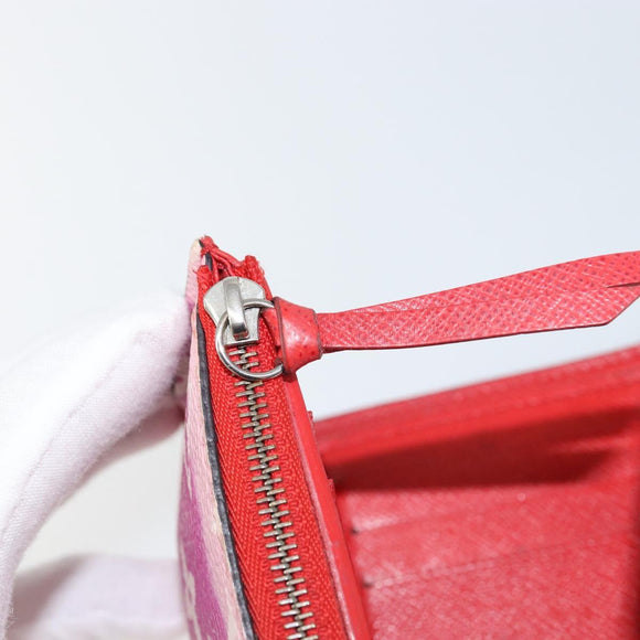 LOUIS VUITTON Escal Portefeuille Victorine Wallet Red M68842 LV Auth bs29522