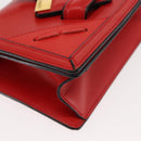 LOEWE Shoulder Bag Leather Brown Gold Auth bs29532-9
