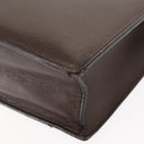 LOEWE Briefcase Leather Dark Brown Auth bs29533-14