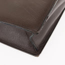 LOEWE Briefcase Leather Dark Brown Auth bs29533-15