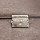 LOEWE Briefcase Leather Dark Brown Auth bs29533-10
