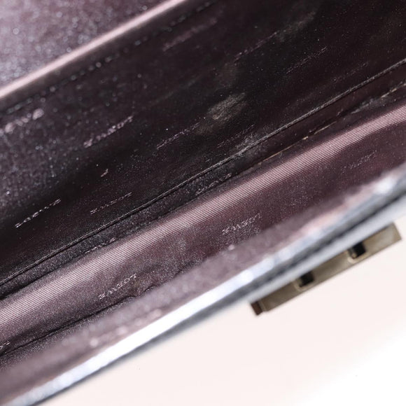 LOEWE Briefcase Leather Dark Brown Auth bs29533