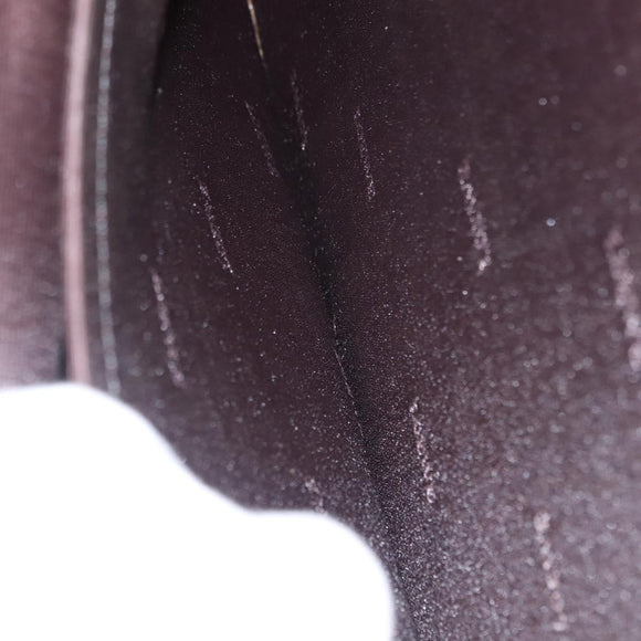 LOEWE Briefcase Leather Dark Brown Auth bs29533