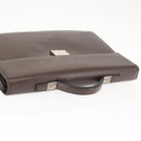 LOEWE Briefcase Leather Dark Brown Auth bs29533-6