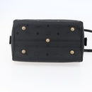MCM Logogram Vicetos Mini Boston Bag PVC 2way Black Gold Auth bs29534-5