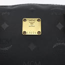 MCM Logogram Vicetos Mini Boston Bag PVC 2way Black Gold Auth bs29534-12