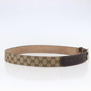 GUCCI GG Canvas Belt 33.5""-37.4"" Beige Auth bs29540-3