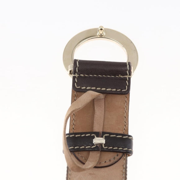 GUCCI GG Canvas Belt 33.5""-37.4"" Beige Auth bs29540