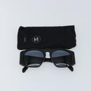 CHANEL COCO Mark Sunglasses plastic Black CC Auth bs29543V-11