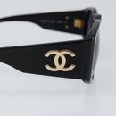 CHANEL COCO Mark Sunglasses plastic Black CC Auth bs29543V-8