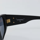 CHANEL COCO Mark Sunglasses plastic Black CC Auth bs29543V-9