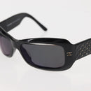 CHANEL COCO Mark Sunglasses plastic 3Set Black CC Auth bs29544-10