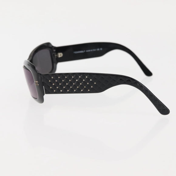 CHANEL COCO Mark Sunglasses plastic 3Set Black CC Auth bs29544