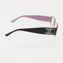 CHANEL COCO Mark Sunglasses plastic 3Set Black CC Auth bs29544-16