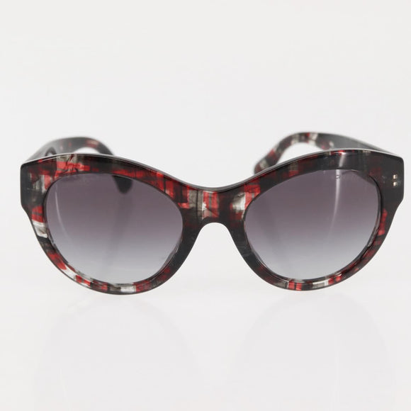 CHANEL COCO Mark Sunglasses plastic 3Set Black CC Auth bs29544