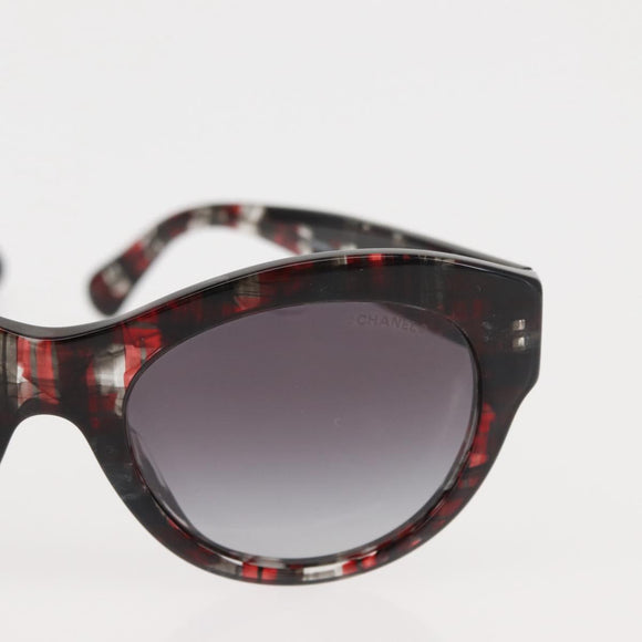 CHANEL COCO Mark Sunglasses plastic 3Set Black CC Auth bs29544