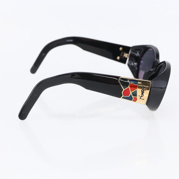 SAINT LAURENT Sunglasses plastic Black Auth bs29548