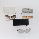 Christian Dior Sunglasses Plastic 3Set Brown Black Auth bs29549-15