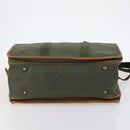 Burberrys Boston Bag PVC Canvas 2 Set Navy Green Auth bs29550-7