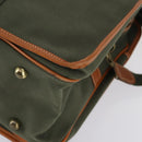 Burberrys Boston Bag PVC Canvas 2 Set Navy Green Auth bs29550-8